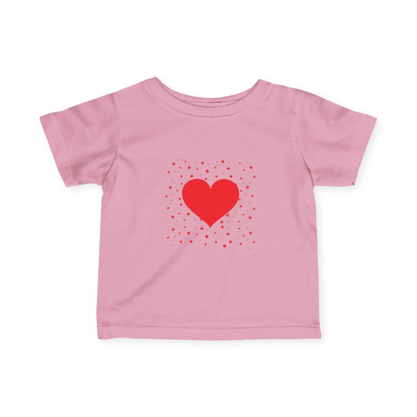 Infant Tee – Red Heart Confetti Baby Shirt
