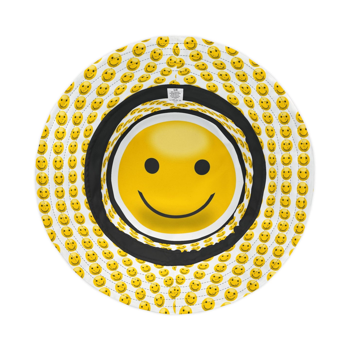Smiley Face Bucket Hat, Summer Accessory, Fun Gift, Festival Wear, Sunny Day Hat, Cheerful Outdoor Essentials