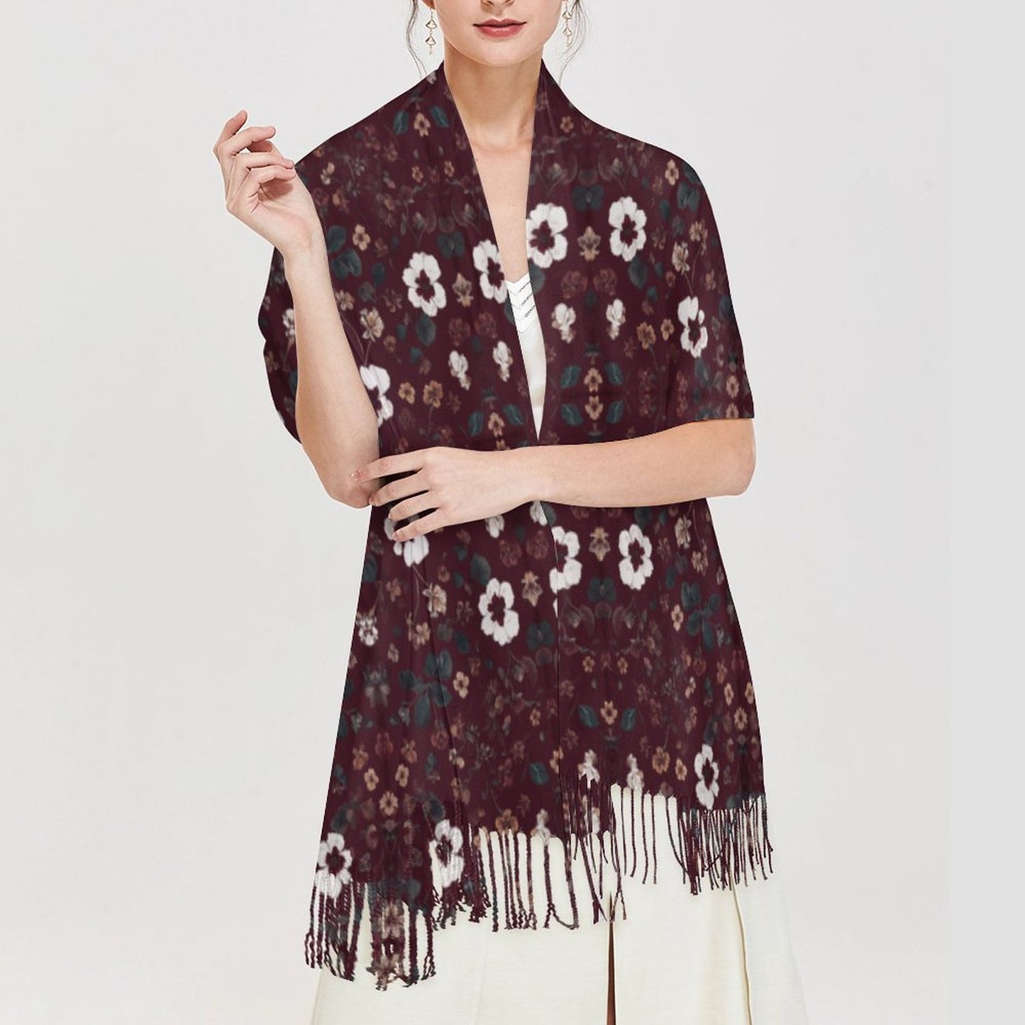 Cashmere-like Tassel Scarf