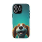 Happy Dog Phone Case — Cute Cartoon Puppy Protective Phone Cover