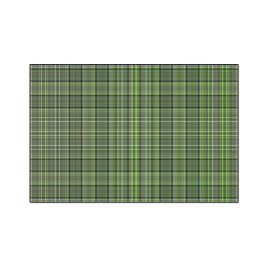 Green Plaid Heavy-Duty Floor Mat — Durable Non-Slip Entry Rug