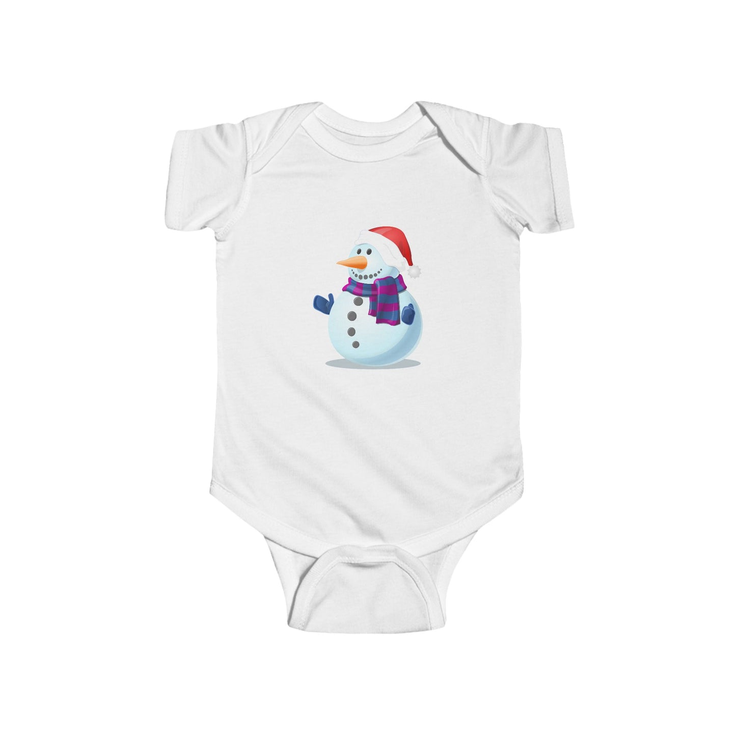 Baby Snowman Christmas Bodysuit — Cute Holiday Infant One-Piece