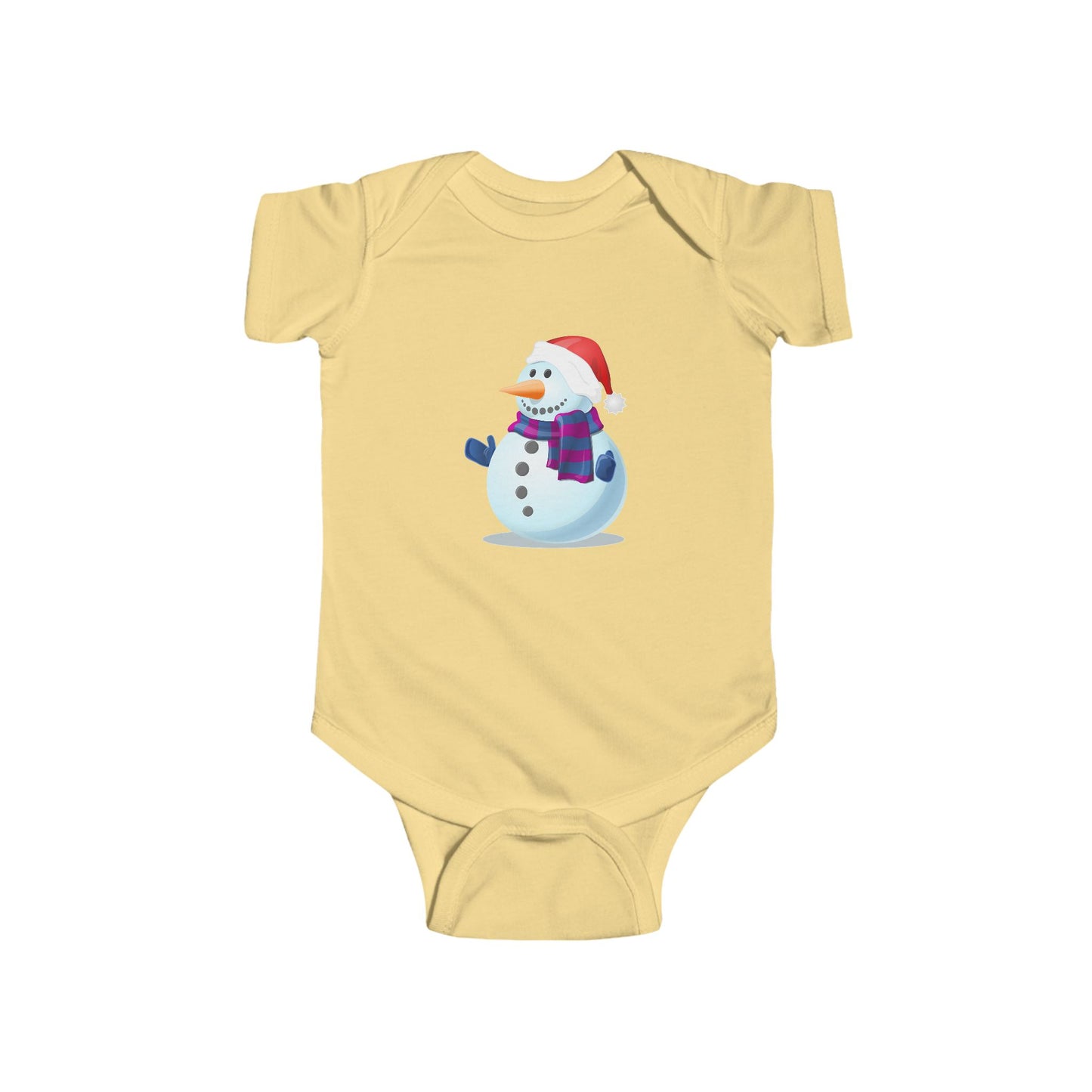 Baby Snowman Christmas Bodysuit — Cute Holiday Infant One-Piece