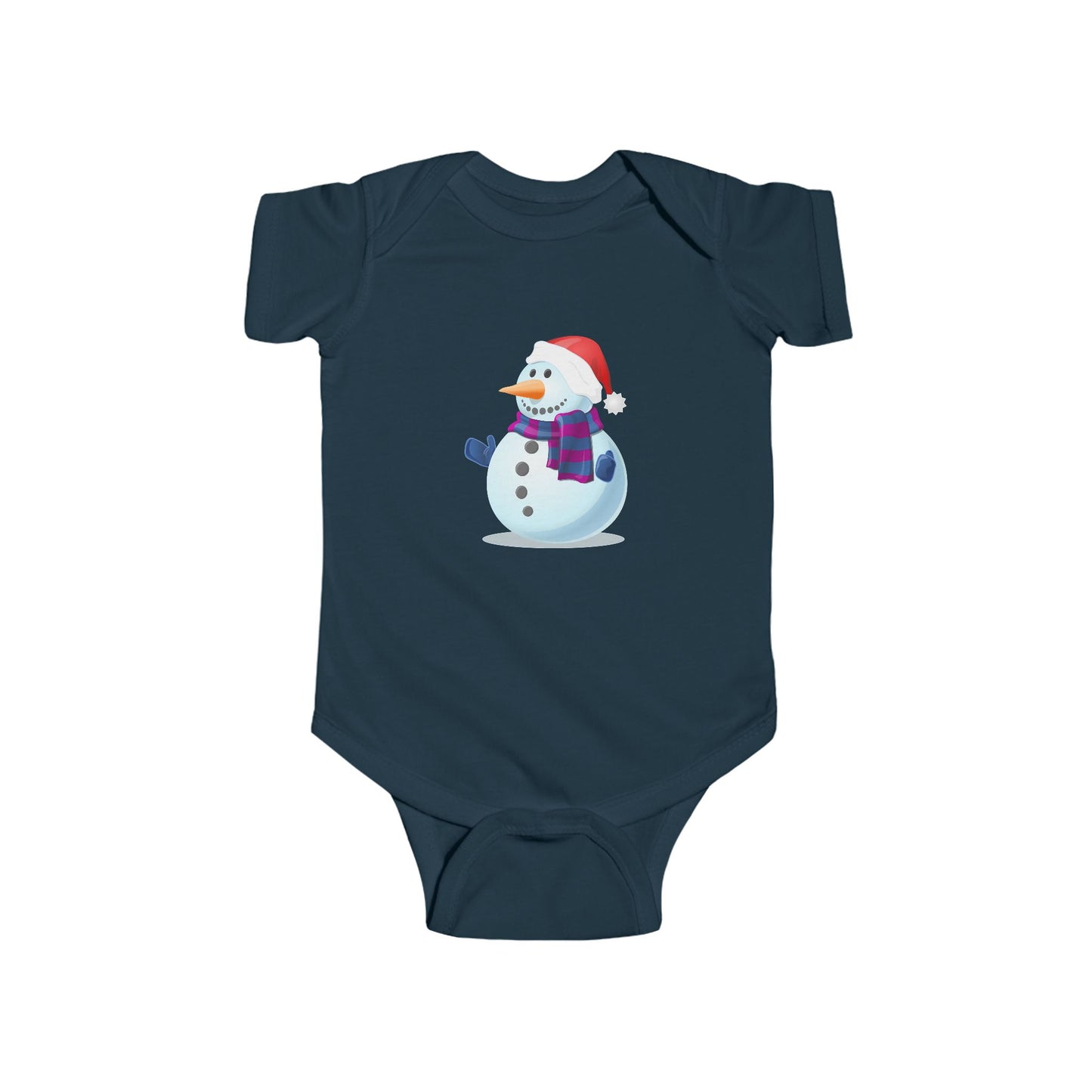 Baby Snowman Christmas Bodysuit — Cute Holiday Infant One-Piece