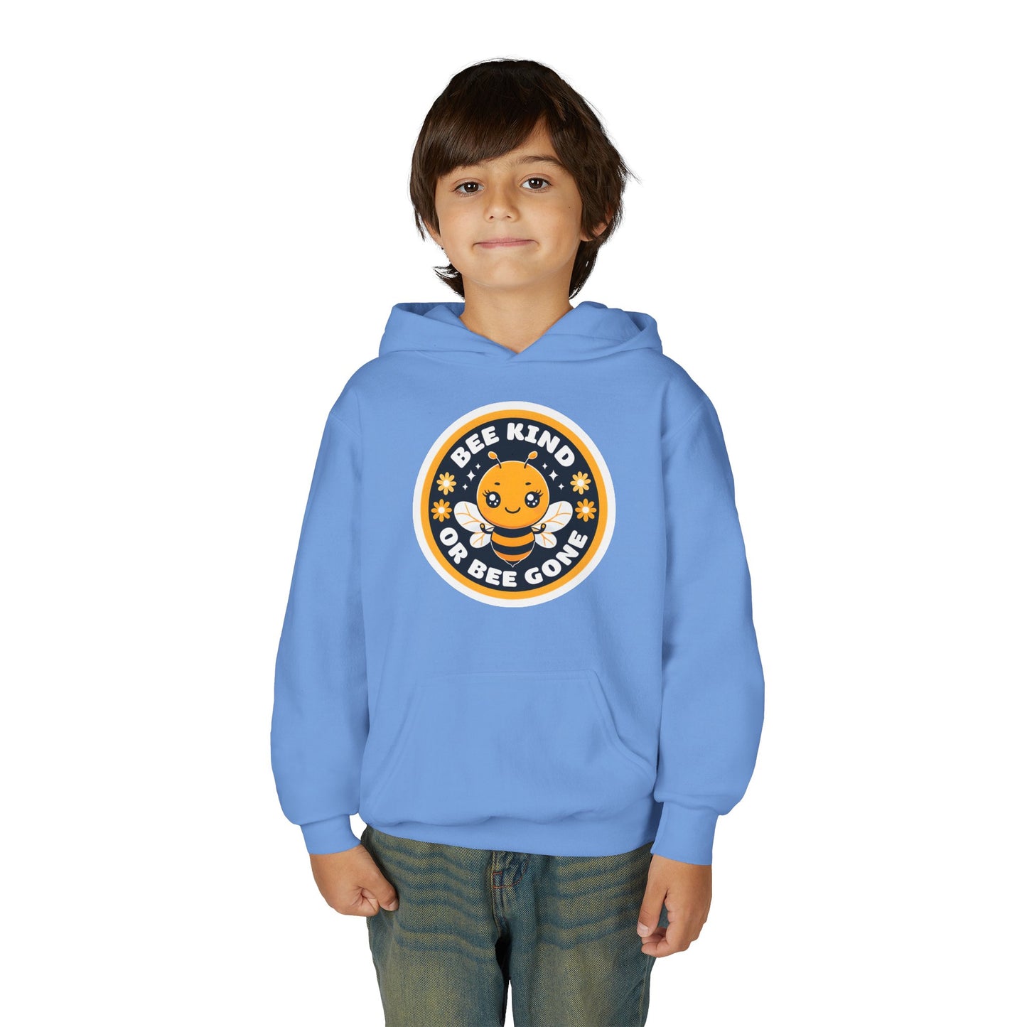 Bee Kind Badge hoodie | Youth Hoodie, Cute Bee Graphic