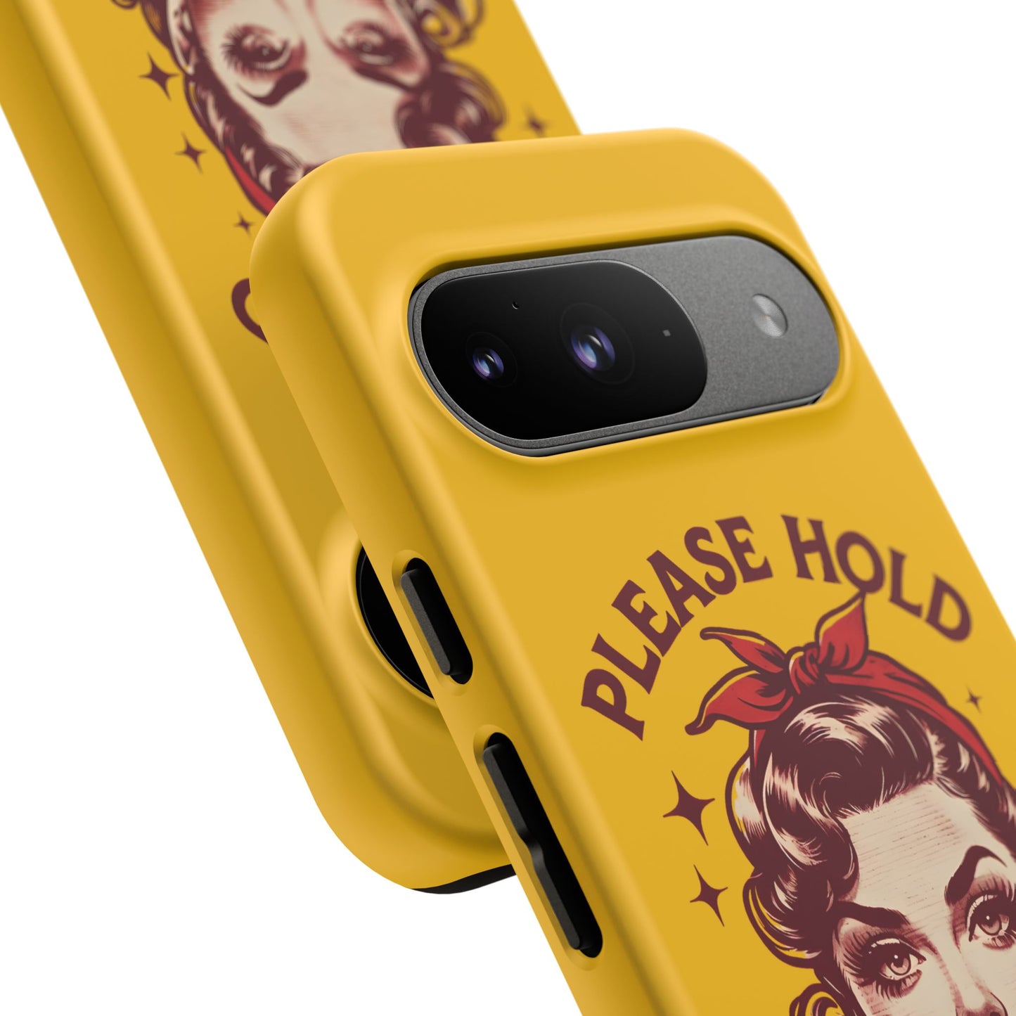 Phone Case - "Please Hold, Sarcasm Loading" Retro Pin-Up Tough Case