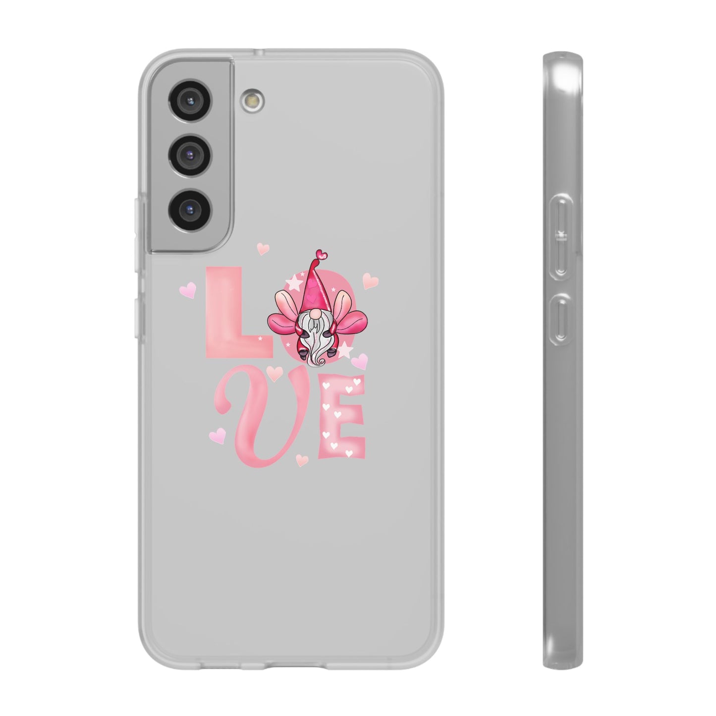 Love Gnome Phone Case — Cute Pink Valentine Flexi Case