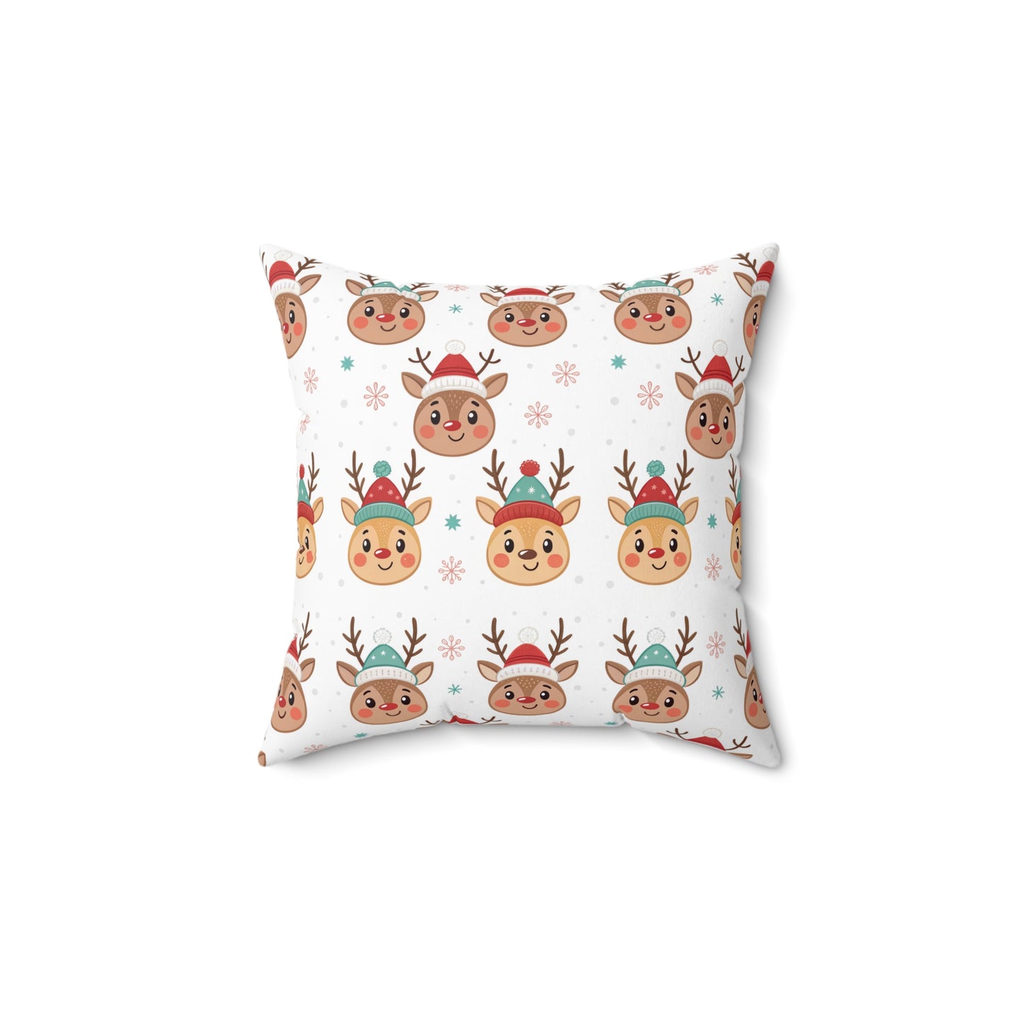 Festive Reindeer Pillow, Cozy Home Decor, Holiday Cushion, Christmas Gift, Fun Winter Accent