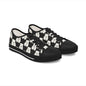 Polar Bear Pattern Low Top Sneakers — Cute Women's Canvas Shoes