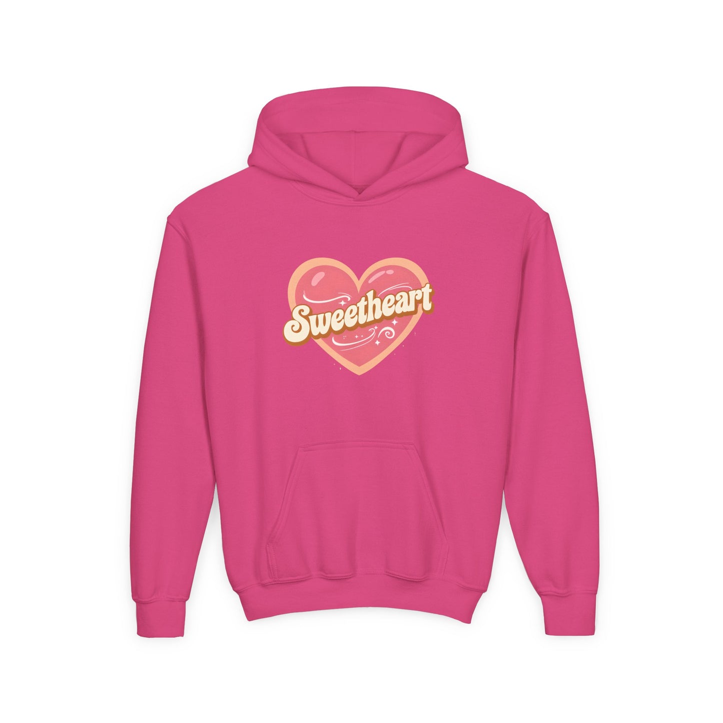 Sweetheart Heart Graphic Hoodie | Youth sweatshirt