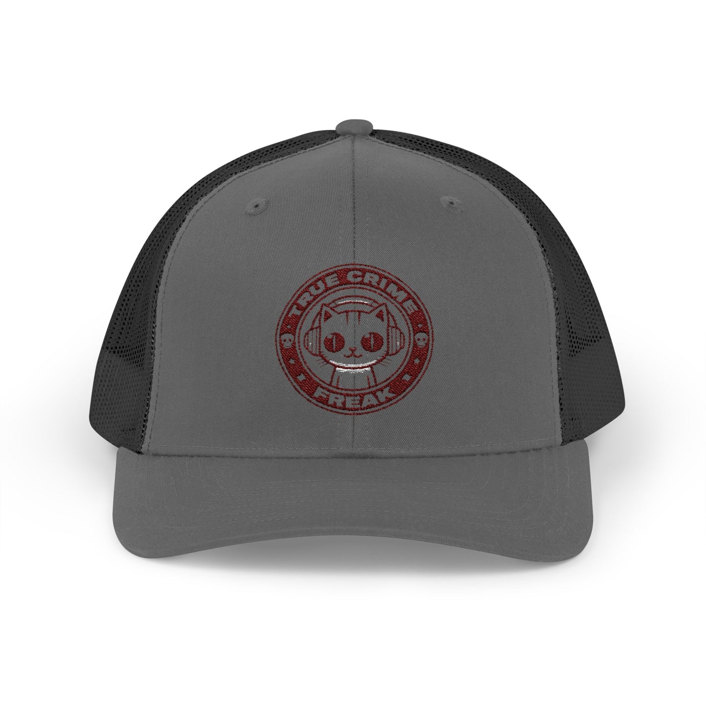 Trucker Cap — Cute Cat Circle Patch Snapback