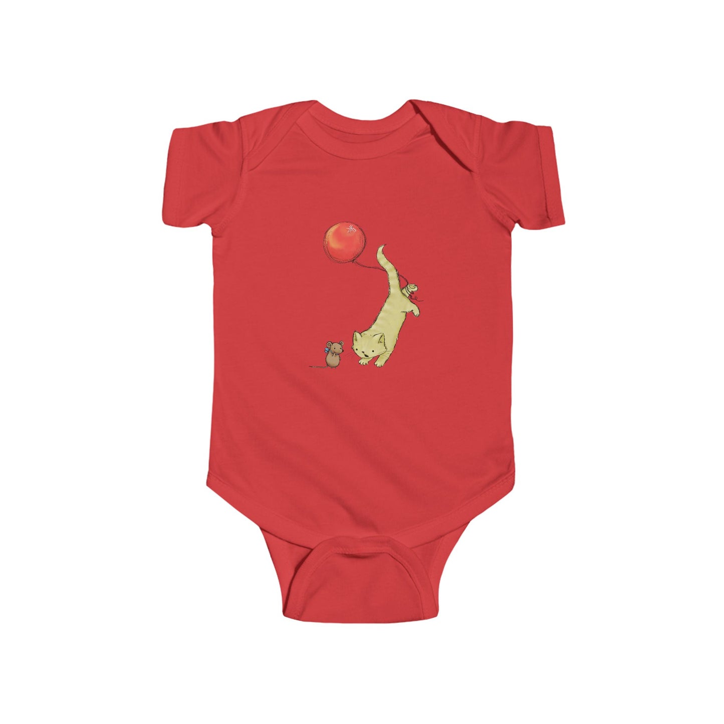 Adorable Animal Balloon Infant Bodysuit