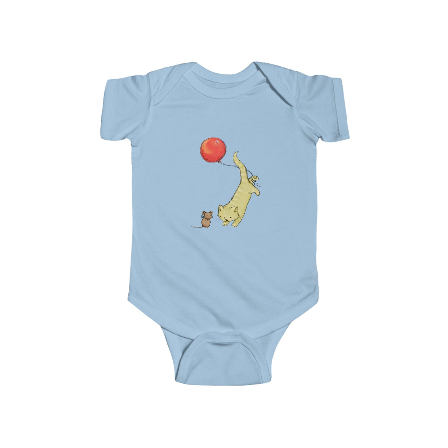 Adorable Animal Balloon Infant Bodysuit