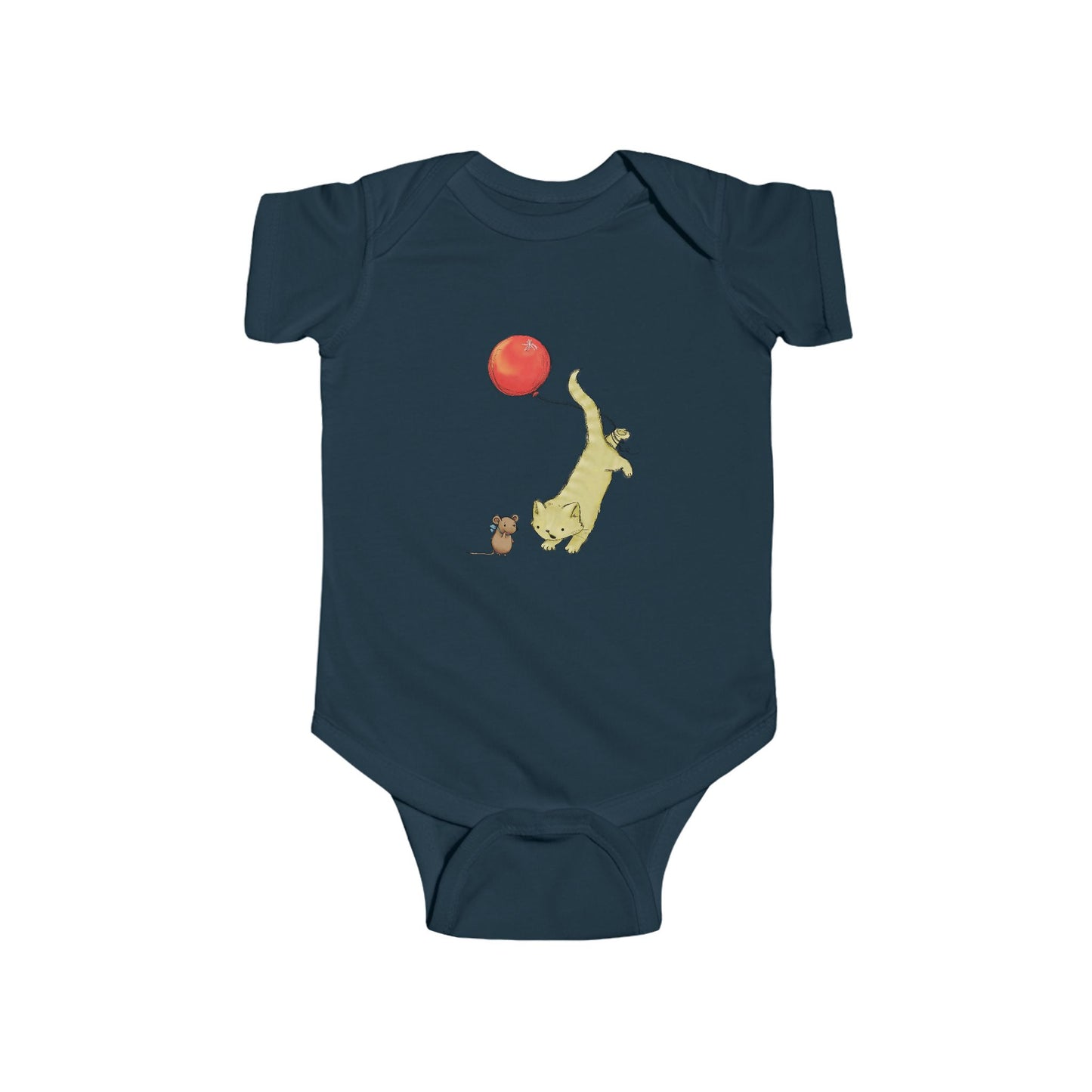 Adorable Animal Balloon Infant Bodysuit