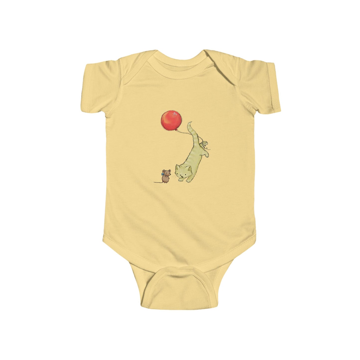 Adorable Animal Balloon Infant Bodysuit