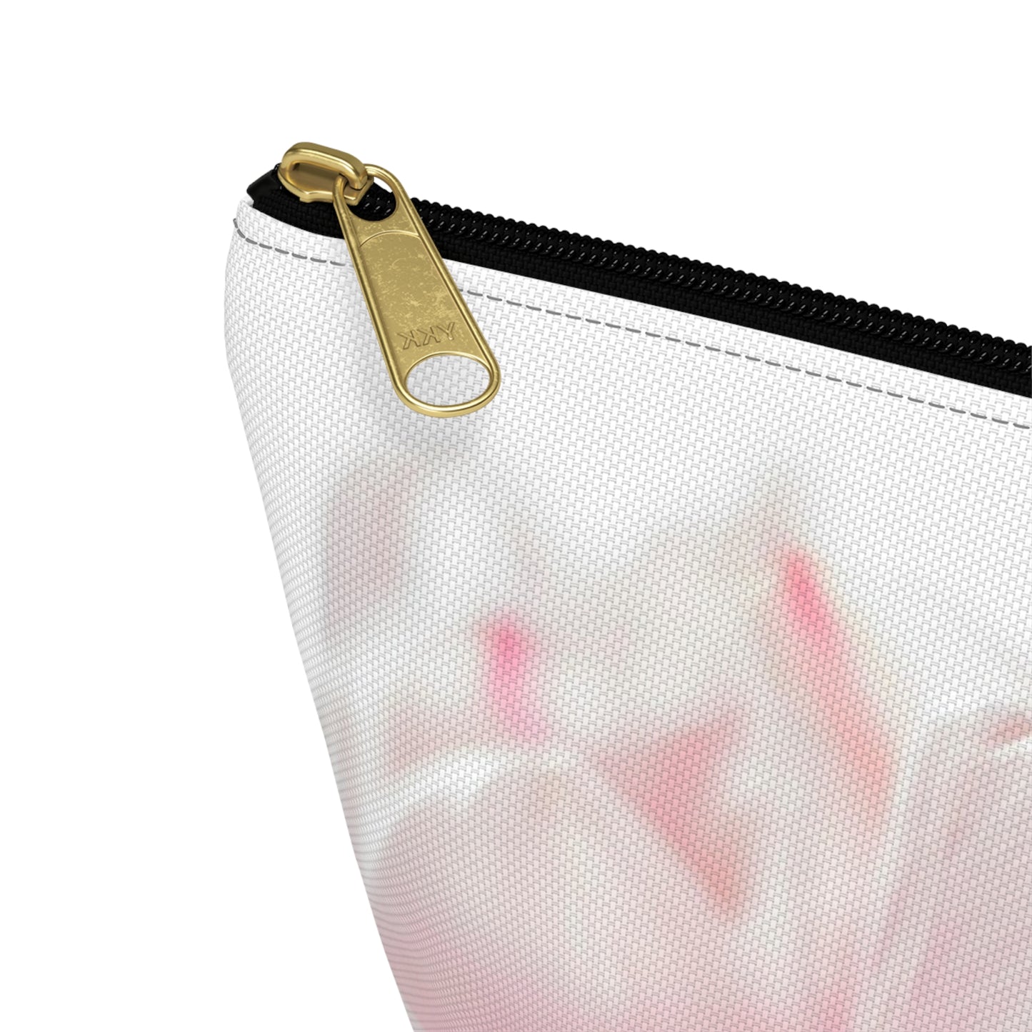 Floral Pink Tulip Accessory Pouch
