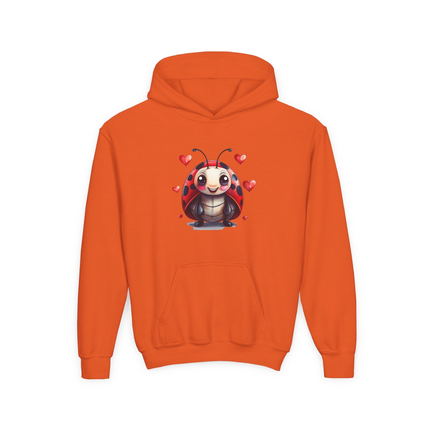 Cute Ladybug with Hearts Hoodie | Kids Valentine Sweatshirt
