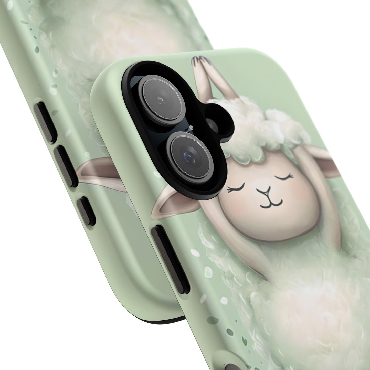 Cute Yoga Sheep Phone Case — Pastel Lamb Ballerina Protective Cover