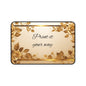 Gold Floral Desk Mat — Customizable Elegant Mouse Pad with "Print it your way" Design