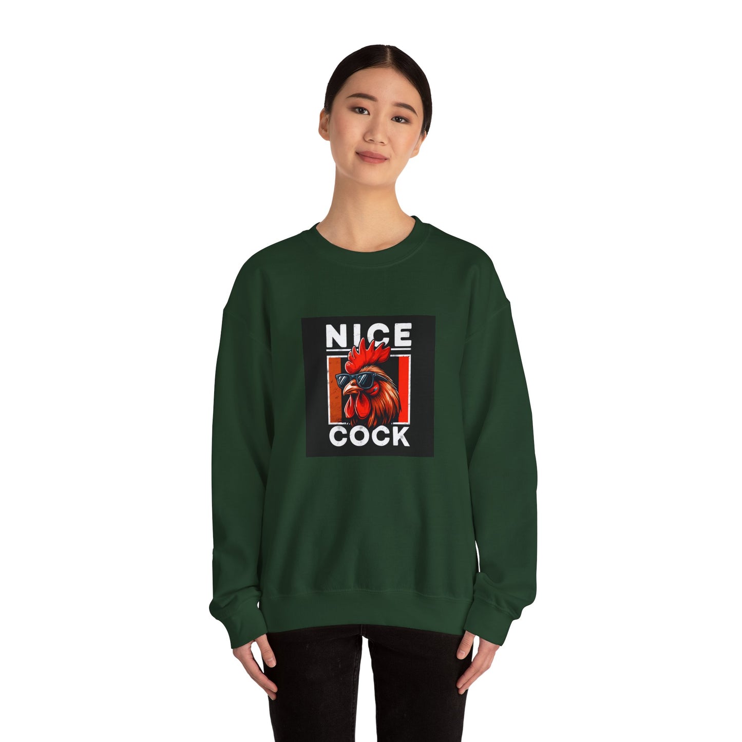 Nice Cock Rooster Crewneck Sweatshirt