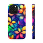 Floral Prism Magnetic Impact-Resistant Phone Case — Colorful Gradient Petal Design