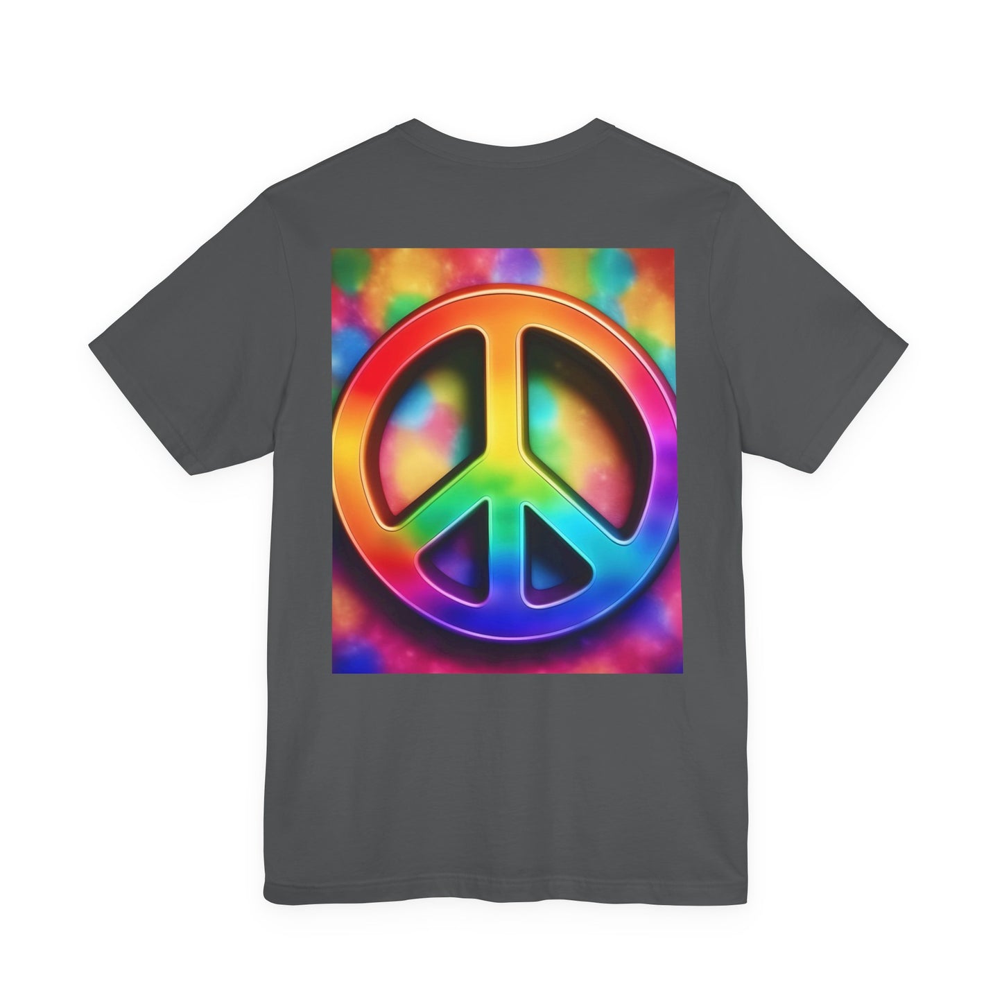 Peace Sign Tie-Dye Tee — Rainbow Hippie Peace Symbol T-Shirt