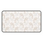 Desk Mat — Neutral Leaf Pattern Desk Mat (Beige Minimal Botanical Mousepad)