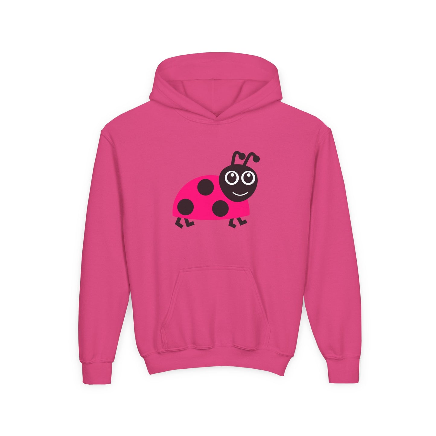 Pink Ladybug Kids Hoodie | Cute Bug Graphic Sweatshirt