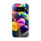 Colorful Balloon Tough Phone Case — Vibrant Party Balloons Protective Cover
