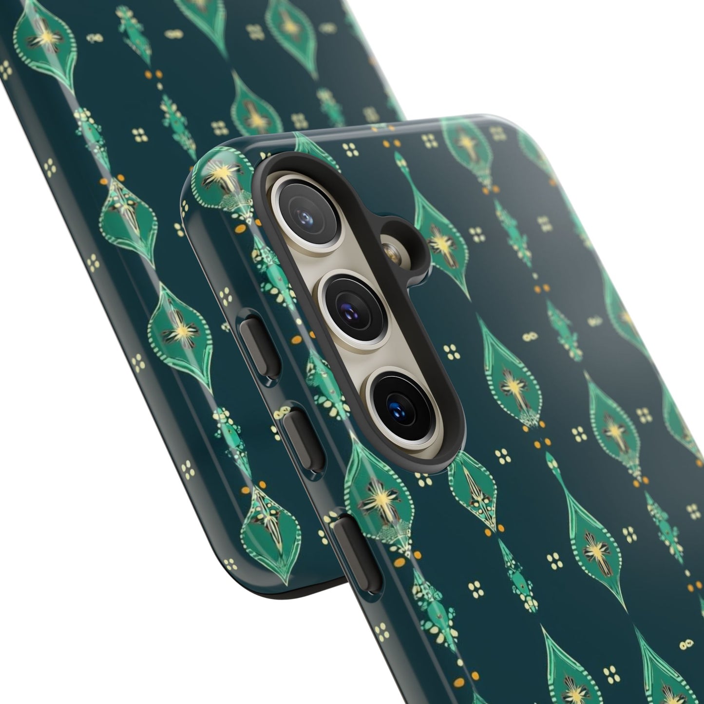 Emerald Boho Teardrop Phone Case