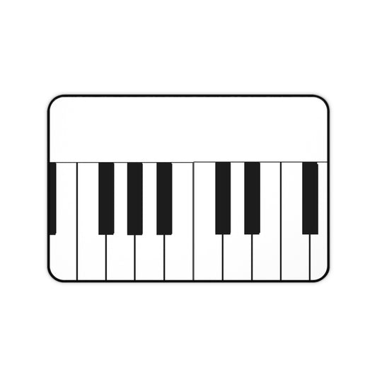 Piano Keyboard Desk Mat, Music Lover's Office Decor, Gift for Musicians, Gaming Pad, Piano Themed Workspace