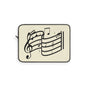Music Notes Laptop Sleeve — Musical Treble Clef & Staff Design