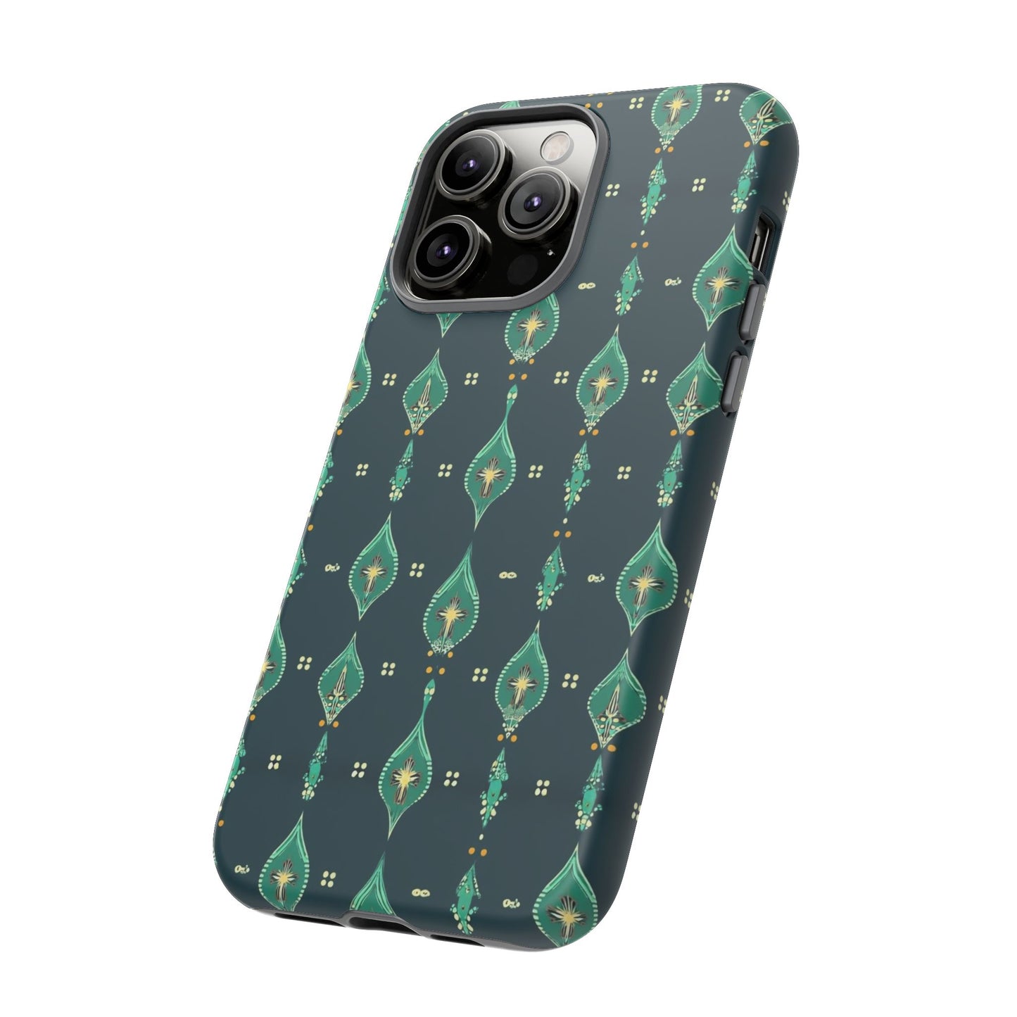 Emerald Boho Teardrop Phone Case