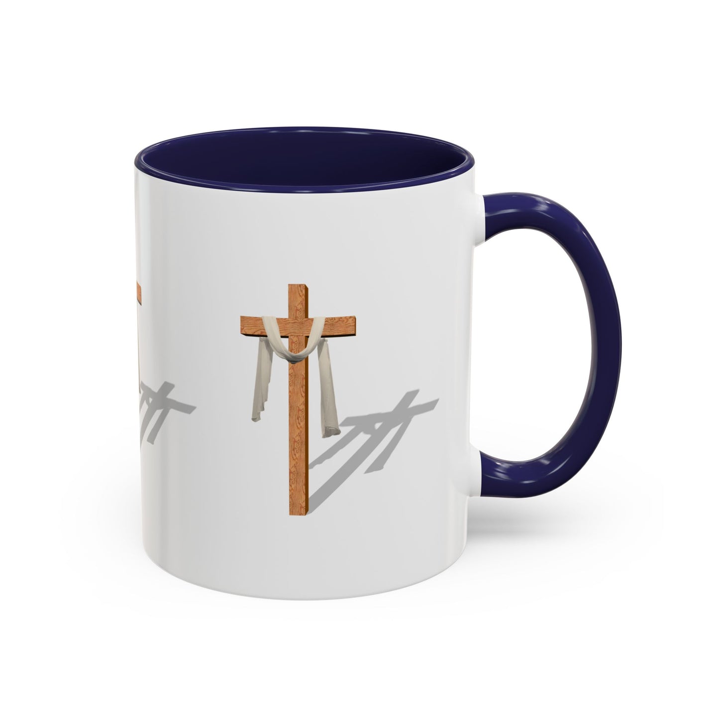 Faith-Inspired Accent Coffee Mug – Spiritual Gift for Christians, Religious Decor, Church Mug, Inspirational Drinkware