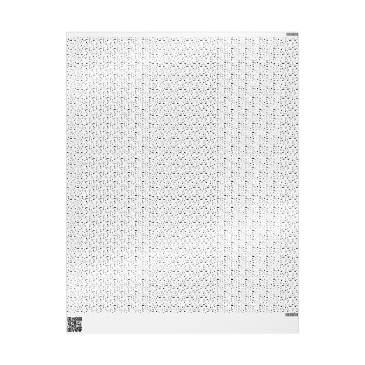 Wrapping Paper - Minimal Black Music Notes Sheet