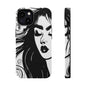Artistic Black & White Portrait Phone Case — Magnetic Impact-Resistant