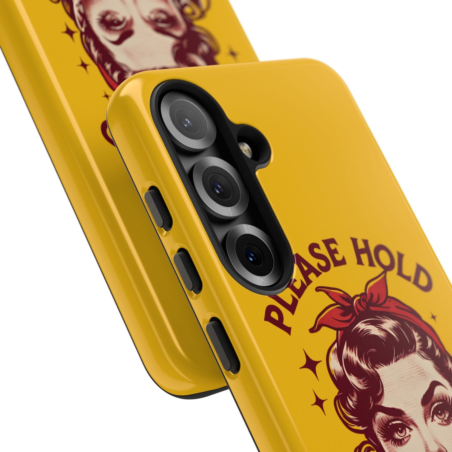 Phone Case - "Please Hold, Sarcasm Loading" Retro Pin-Up Tough Case