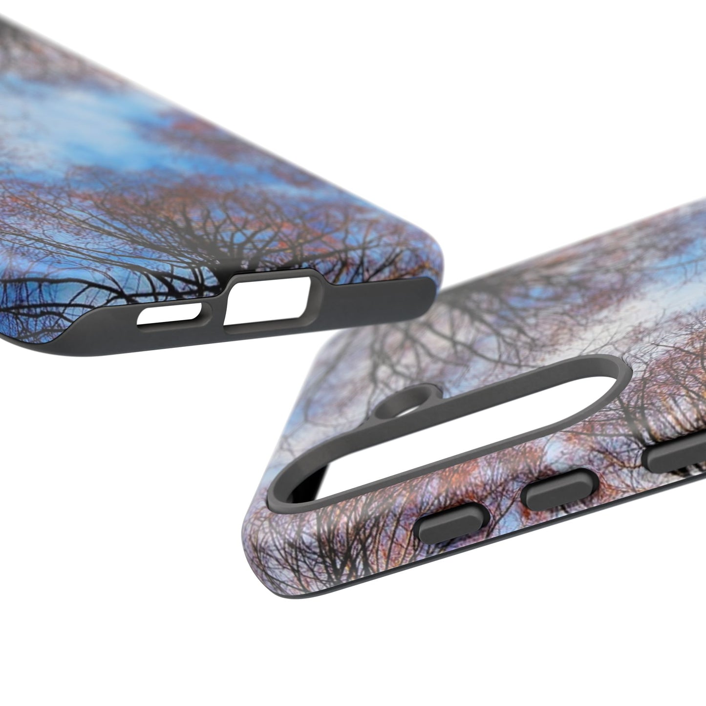 Skyward Trees Phone Case — Nature Forest Canopy Protective Tough Case