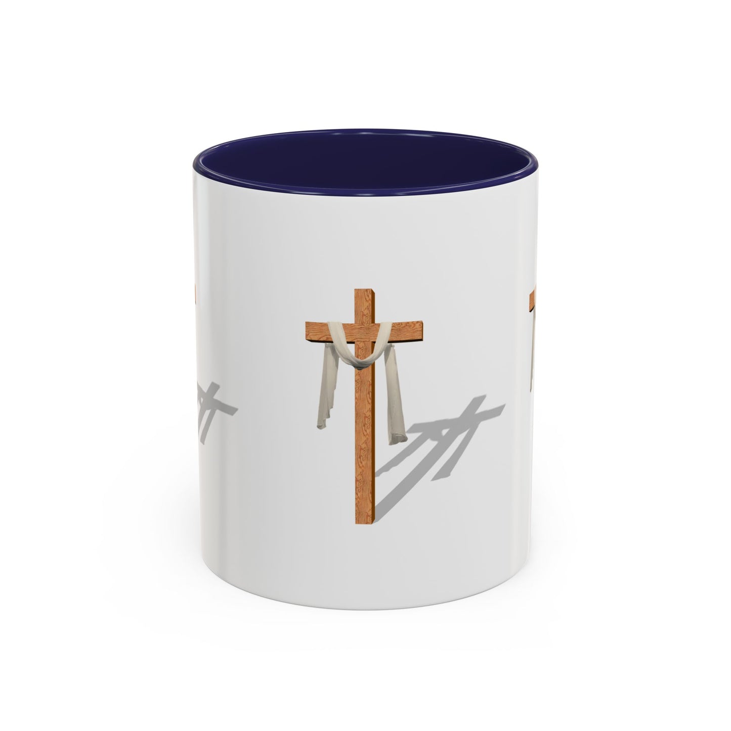 Faith-Inspired Accent Coffee Mug – Spiritual Gift for Christians, Religious Decor, Church Mug, Inspirational Drinkware