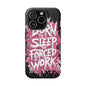 Phone Case — "Born to Sleep, Forced to Work" Impact-Resistant Magnetic Case