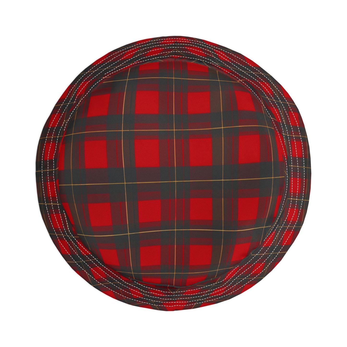 Red Plaid Bucket Hat - Classic Lumberjack Check