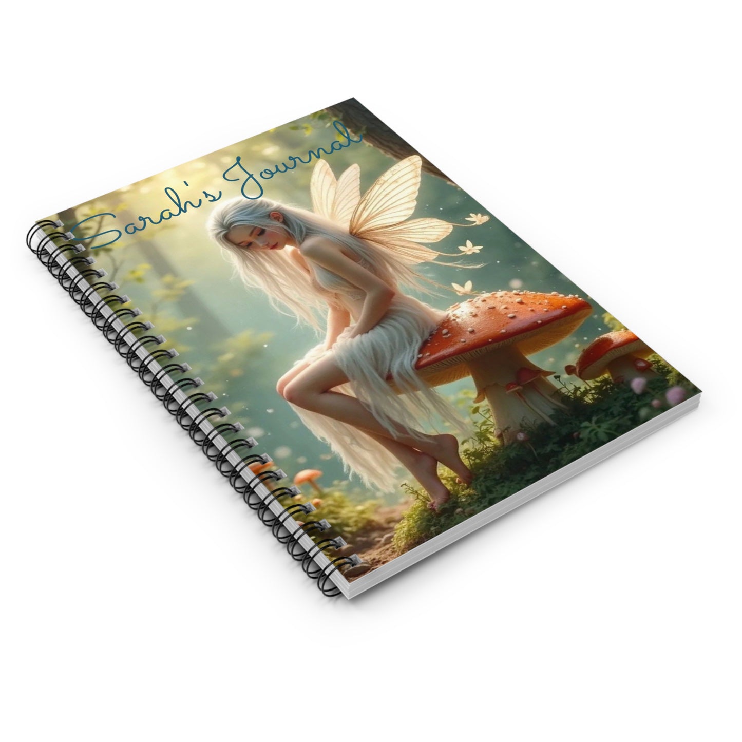 Fairy Spiral Notebook | Enchanted Journal, Gift for Writers, Dreamy Note-taking, Magical Decor, Personalized Stationery
