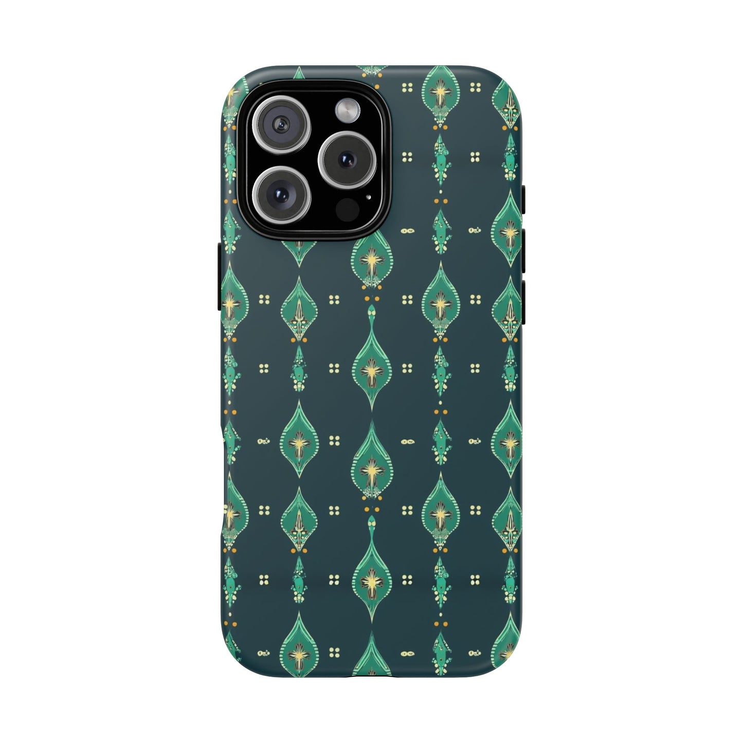 Emerald Boho Teardrop Phone Case