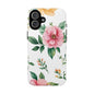 Floral Tough Phone Case — Pink Peony Protective Phone Cover