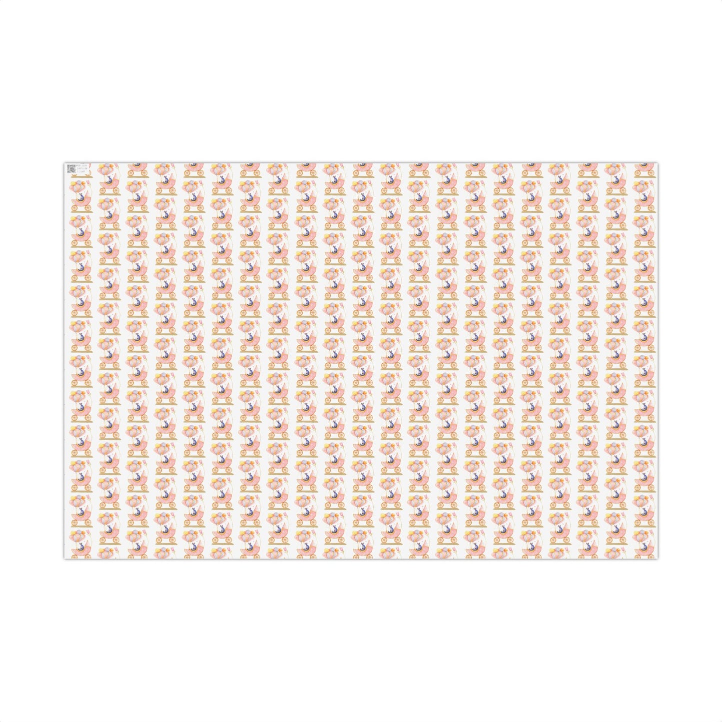 Gift Wrap Paper — Cute Floral Bunny Baby Shower Wrap