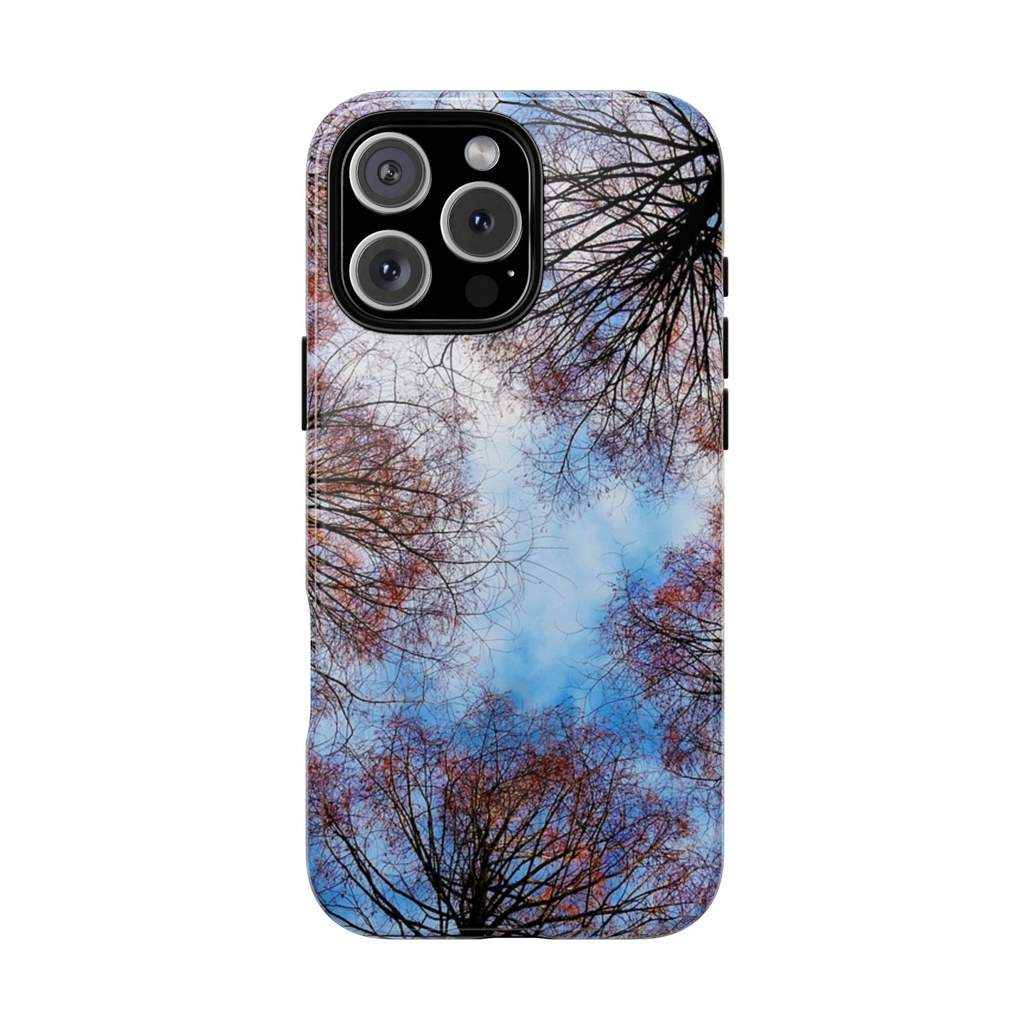 Skyward Trees Phone Case — Nature Forest Canopy Protective Tough Case