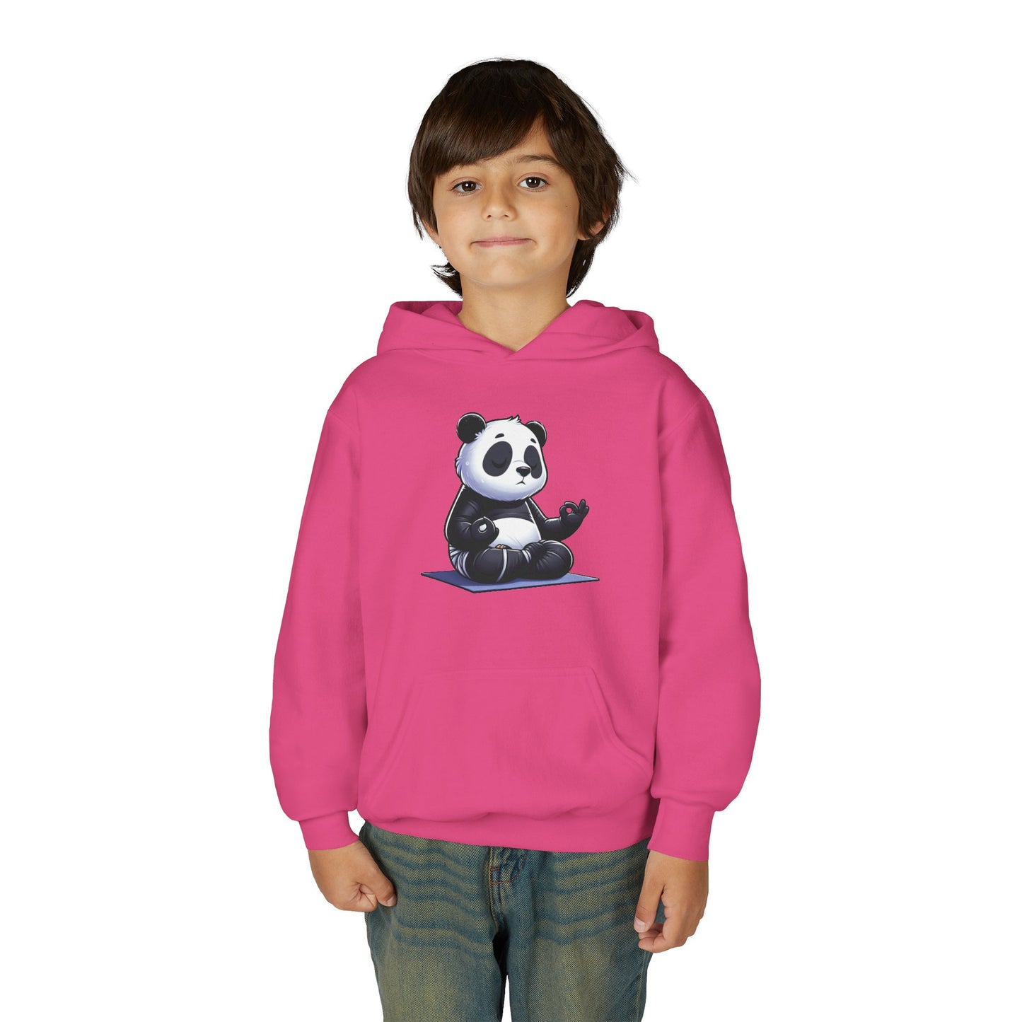 Kids Panda Yoga Hoodie — Cute Meditating Panda Sweatshirt for Children