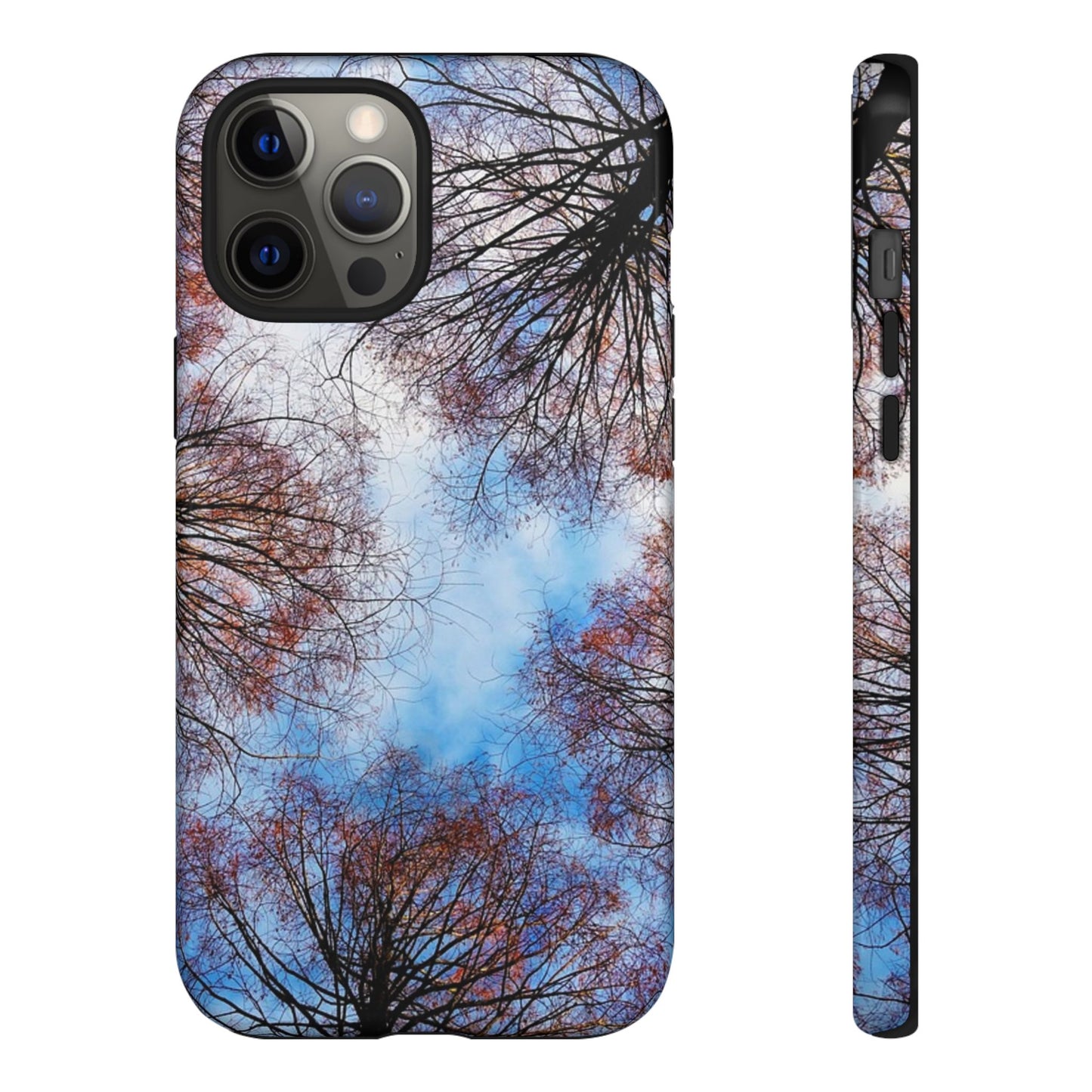 Skyward Trees Phone Case — Nature Forest Canopy Protective Tough Case