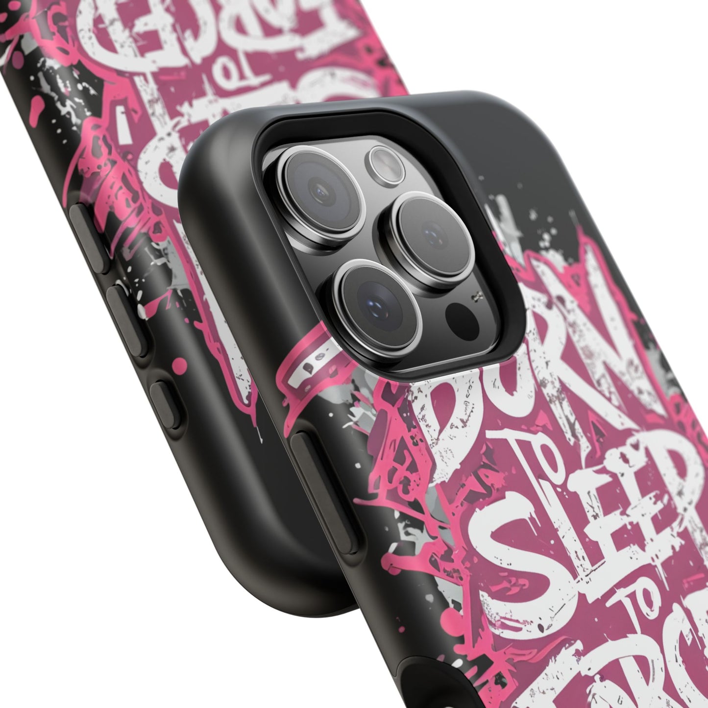 Phone Case — "Born to Sleep, Forced to Work" Impact-Resistant Magnetic Case