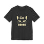 Cat Mom T-Shirt — Cute Cat Face Graphic Tee for Cat Lovers